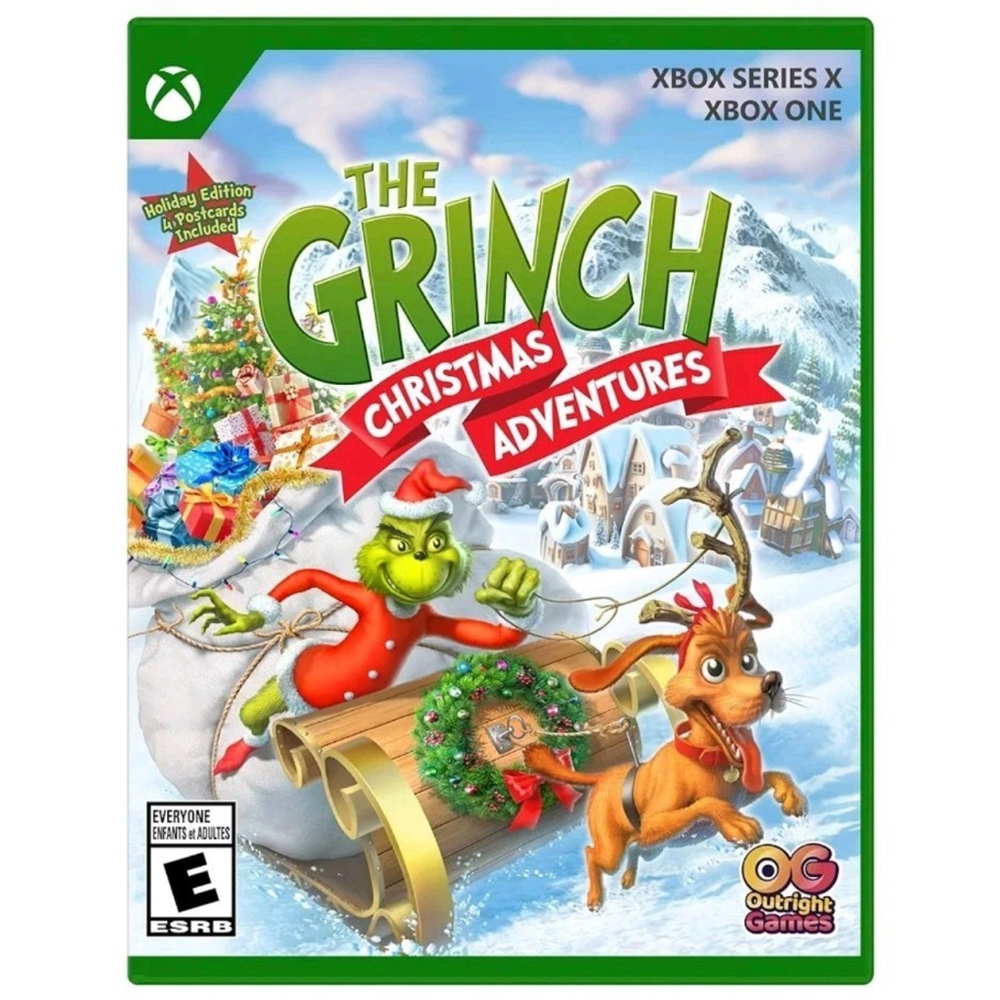 Xbox Series X One The Grinch Christmas Adventure GWP Post Cards New